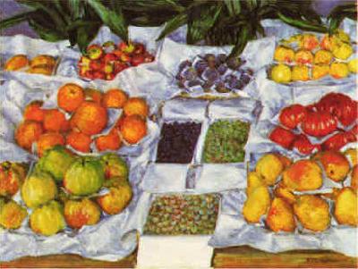 Gustave Caillebotte Fruit Displayed on a Stand France oil painting art